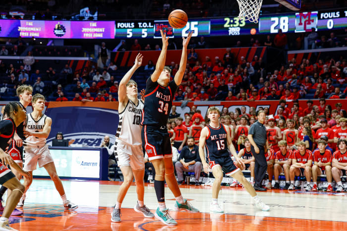 Mount Carmel Mt Zion Illinois boys basketball March 8 2024 Nate Latsch 26580